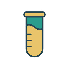 test tube icon vector design template