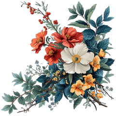 Floral Arrangement Illustration