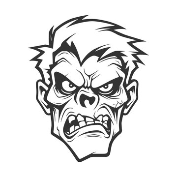 recommend clip art: Zombie Illustration Clip Art Design Shape. Creature Silhouette Icon Vector.