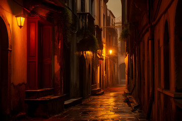 Fototapeta premium street at night