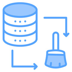 Obraz premium Data cleaning icon