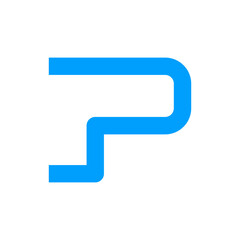 Monogram P design vector logo. Monogram initial letter mark P logo design. Monogram design vector logo. Monogram initial letter mark P logo design. Simple P monogram. Monogram P design logo