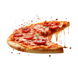 pizza with dripping sauce