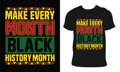 black history month t-shirt design. vector with Africa vector typography t-shirt design, Vector print, typography.
 - obrazy, fototapety, plakaty