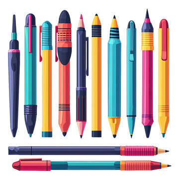 Set of Pencils Illustration