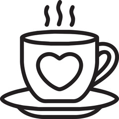 coffe, icon outline