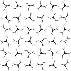 Black color custom half circular shape pattern vector