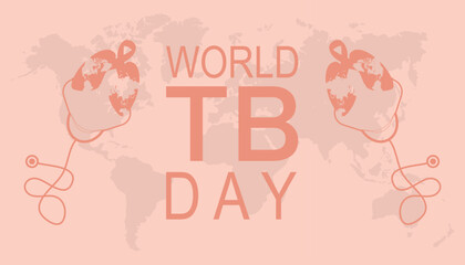 World Tuberculosis Day is observed every year in March. Holiday, poster, card and background vector illustration design.