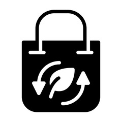 bag glyph icon