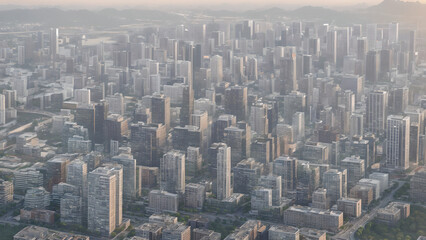 Modern cityscape. Urban Architecture, City Skyline