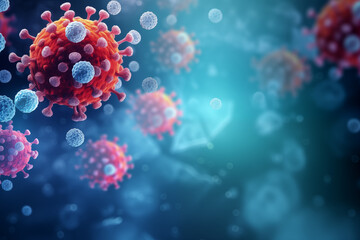 Virus close-up concept background picture
