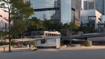 modern urban architectural landscape