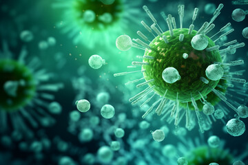 Virus close-up concept background picture