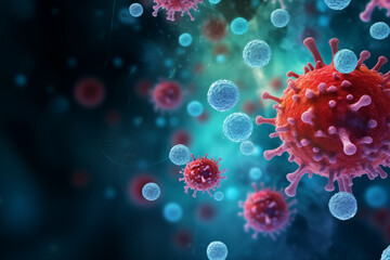 Virus close-up concept background picture