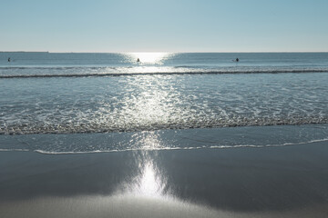 Obraz premium 朝の大洗サンビーチ 茨城県大洗町