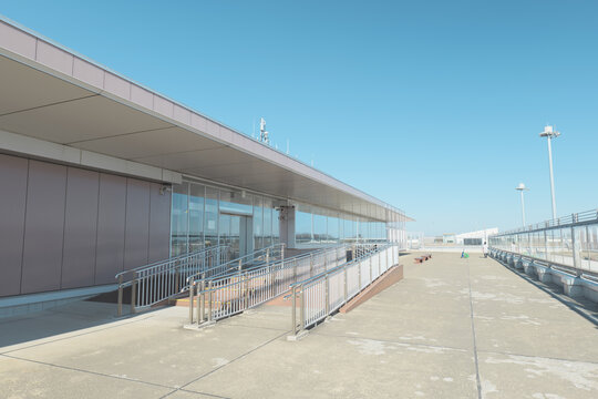 茨城空港の展望デッキ