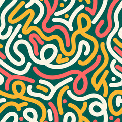 abstract pattern illustration of fun strokes with colorful colors