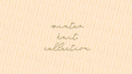 Knitted Seamless Pattern　棒編みニットのカラフルなパターン