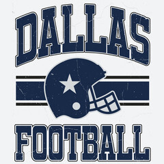 Football and cowboys t-shirt design