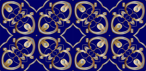 Abstract classic golden pattern.  For greeting card, flyers posters, brochures. 