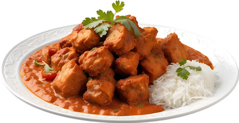 Image of a delicious-looking Chicken Tikka Masala, one of the most popular Indian dishes. 
