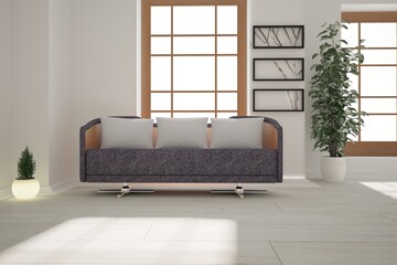 Modern interior design. 3D illustration