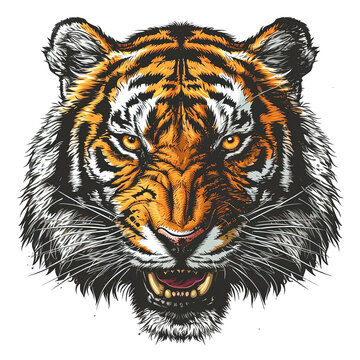 Illustration Tiger Head