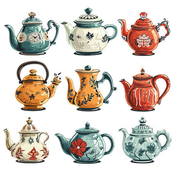 Set Teapot illustration