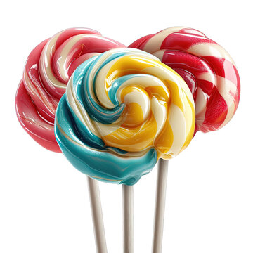 Lollipops Candy Isolated