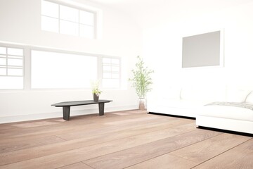 Modern interior design. 3D illustration