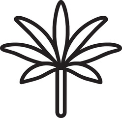 red spider lily, icon outline
