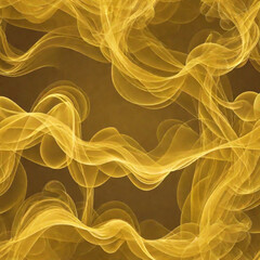 Golden smoke on solid color background, smoke background, abstract, gold
