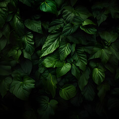green leaves background  ,Ai generative
