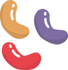 candy valentine's themed handdrawn