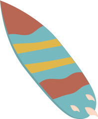 surfing board illustration 