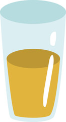 water in glass illustration 