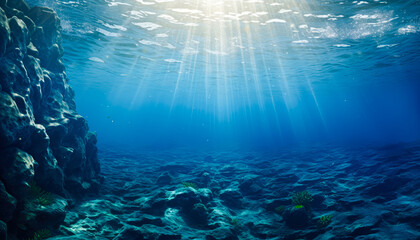 Fototapeta na wymiar Aquatic Wildlife in the Underwater Marine Ecosystem