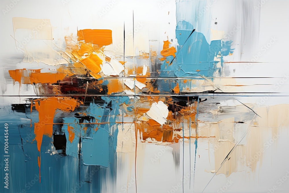 Poster bright, multicolored abstraction with combinable elements, background, illustration for cover, inter