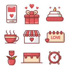 icons of Valentines Day
