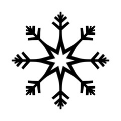 Winter snow snowflake vector icon