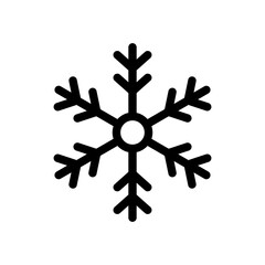 Winter snow snowflake vector icon