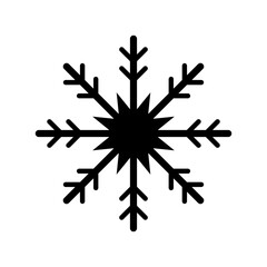 Winter snow snowflake vector icon