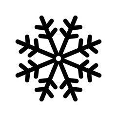 Winter snow snowflake vector icon