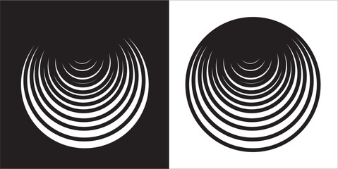 Illustration vector graphic of Logarithmic Spiral icon - obrazy, fototapety, plakaty