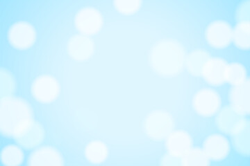 light blue background. abstract bokeh lights with soft light background