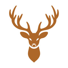  vector deer simple mascot logo design illustration