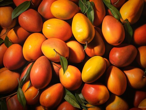 Generative AI : mangga gedong or mango fruit fresh in the market