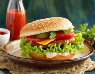 vegetarian hamburger