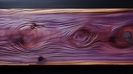 photorealistic neat looking board art from purple walnut wood