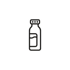 Vial icon vector. Linear style sign for mobile concept and web design. Vial symbol illustration. Pixel vector graphics - Vector.	
